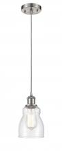 Innovations Lighting 516-1P-SN-G394 - Ellery - 1 Light - 5 inch - Brushed Satin Nickel - Cord hung - Mini Pendant