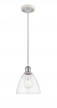 Innovations Lighting 516-1P-WPC-GBD-752 - Bristol - 1 Light - 8 inch - White Polished Chrome - Cord hung - Mini Pendant