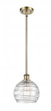 Innovations Lighting 516-1S-AB-G1213-8 - Athens Deco Swirl - 1 Light - 8 inch - Antique Brass - Mini Pendant