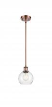 Innovations Lighting 516-1S-AC-G124-6 - Athens - 1 Light - 6 inch - Antique Copper - Mini Pendant