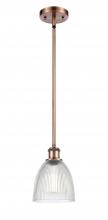 Innovations Lighting 516-1S-AC-G382 - Castile - 1 Light - 6 inch - Antique Copper - Mini Pendant