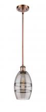 Innovations Lighting 516-1S-AC-G557-6SM - Vaz - 1 Light - 6 inch - Antique Copper - Mini Pendant