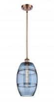 Innovations Lighting 516-1S-AC-G557-8BL - Vaz - 1 Light - 8 inch - Antique Copper - Mini Pendant