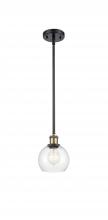 Innovations Lighting 516-1S-BAB-G122-6 - Athens - 1 Light - 6 inch - Black Antique Brass - Mini Pendant