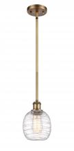 Innovations Lighting 516-1S-BB-G1013 - Belfast - 1 Light - 6 inch - Brushed Brass - Mini Pendant
