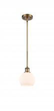 Innovations Lighting 516-1S-BB-G121-6 - Athens - 1 Light - 6 inch - Brushed Brass - Mini Pendant