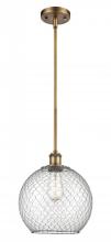Innovations Lighting 516-1S-BB-G122-10CSN - Farmhouse Chicken Wire - 1 Light - 10 inch - Brushed Brass - Mini Pendant