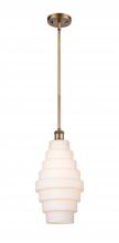  516-1S-BB-G671-8 - Cascade - 1 Light - 8 inch - Brushed Brass - Mini Pendant