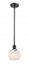 Innovations Lighting 516-1S-OB-G1216-6WM - White Mouchette - 1 Light - 6 inch - Oil Rubbed Bronze - Mini Pendant