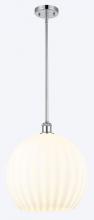 Innovations Lighting 516-1S-PC-G1217-14WV - White Venetian - 1 Light - 14 inch - Polished Chrome - Pendant