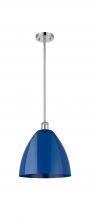 Innovations Lighting 516-1S-PC-MBD-12-BL - Plymouth - 1 Light - 12 inch - Polished Chrome - Pendant