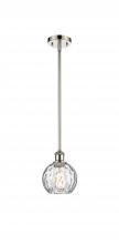 Innovations Lighting 516-1S-PN-G1215-6 - Athens Water Glass - 1 Light - 6 inch - Polished Nickel - Mini Pendant