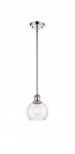 Innovations Lighting 516-1S-PN-G124-6 - Athens - 1 Light - 6 inch - Polished Nickel - Mini Pendant