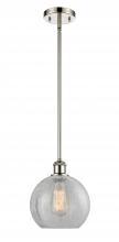  516-1S-PN-G125 - Athens - 1 Light - 8 inch - Polished Nickel - Mini Pendant