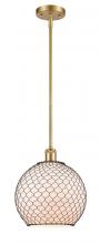 Innovations Lighting 516-1S-SG-G121-10CBK - Farmhouse Chicken Wire Mini Pendant