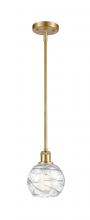 Innovations Lighting 516-1S-SG-G1213-6 - Athens Deco Swirl - 1 Light - 6 inch - Satin Gold - Mini Pendant