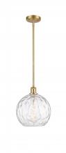 Innovations Lighting 516-1S-SG-G1215-10 - Athens Water Glass - 1 Light - 10 inch - Satin Gold - Mini Pendant