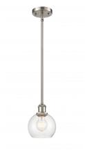 Innovations Lighting 516-1S-SN-G124-6 - Athens - 1 Light - 6 inch - Brushed Satin Nickel - Mini Pendant