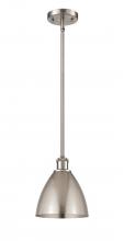 Innovations Lighting 516-1S-SN-MBD-75-SN - Bristol - 1 Light - 8 inch - Brushed Satin Nickel - Pendant