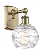 Innovations Lighting 516-1W-AB-G1213-6-LED - Athens Deco Swirl - 1 Light - 6 inch - Antique Brass - Sconce