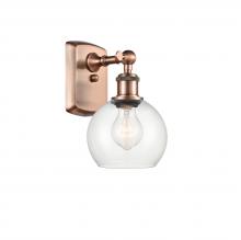 Innovations Lighting 516-1W-AC-G122-6-LED - Athens - 1 Light - 6 inch - Antique Copper - Sconce
