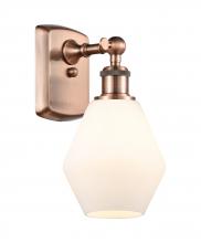 Innovations Lighting 516-1W-AC-G651-6-LED - Cindyrella - 1 Light - 6 inch - Antique Copper - Sconce