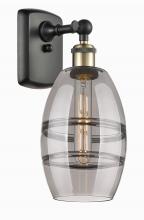 Innovations Lighting 516-1W-BAB-G557-6SM - Vaz - 1 Light - 6 inch - Black Antique Brass - Sconce