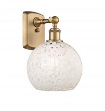 Innovations Lighting 516-1W-BB-G1216-8WM - White Mouchette - 1 Light - 8 inch - Brushed Brass - Sconce