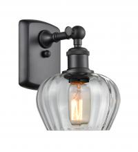 Innovations Lighting 516-1W-BK-G92 - Fenton - 1 Light - 7 inch - Matte Black - Sconce