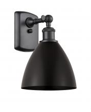 Innovations Lighting 516-1W-BK-MBD-75-BK - Bristol - 1 Light - 8 inch - Matte Black - Sconce