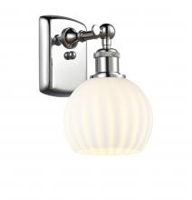 Innovations Lighting 516-1W-PC-G1217-6WV - White Venetian - 1 Light - 6 inch - Polished Chrome - Sconce