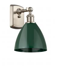 Innovations Lighting 516-1W-SN-MBD-75-GR - Plymouth - 1 Light - 8 inch - Brushed Satin Nickel - Sconce