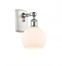 Innovations Lighting 516-1W-WPC-G121-6 - Athens - 1 Light - 6 inch - White Polished Chrome - Sconce