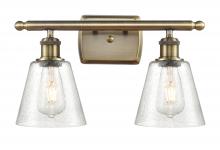 Innovations Lighting 516-2W-AB-G454 - Caton - 2 Light - 15 inch - Antique Brass - Bath Vanity Light