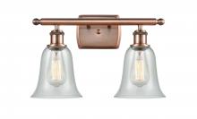 Innovations Lighting 516-2W-AC-G2812 - Hanover - 2 Light - 16 inch - Antique Copper - Bath Vanity Light