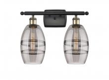 Innovations Lighting 516-2W-BAB-G557-6SM - Vaz - 2 Light - 16 inch - Black Antique Brass - Bath Vanity Light