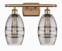 Innovations Lighting 516-2W-BB-G557-6SM - Vaz - 2 Light - 16 inch - Brushed Brass - Bath Vanity Light
