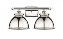 Innovations Lighting 516-2W-PN-M14-PN - Adirondack - 2 Light - 18 inch - Polished Nickel - Bath Vanity Light