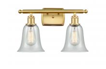Innovations Lighting 516-2W-SG-G2812 - Hanover - 2 Light - 16 inch - Satin Gold - Bath Vanity Light