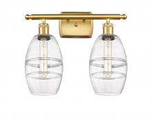 Innovations Lighting 516-2W-SG-G557-6CL - Vaz - 2 Light - 16 inch - Satin Gold - Bath Vanity Light