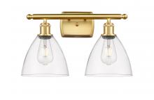 Innovations Lighting 516-2W-SG-GBD-752 - Bristol - 2 Light - 18 inch - Satin Gold - Bath Vanity Light