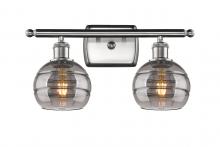 Innovations Lighting 516-2W-SN-G556-6SM - Rochester - 2 Light - 16 inch - Brushed Satin Nickel - Bath Vanity Light