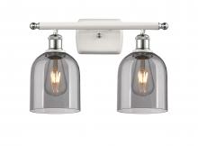 Innovations Lighting 516-2W-WPC-G558-6SM - Bella - 2 Light - 16 inch - White Polished Chrome - Bath Vanity Light