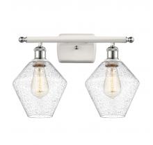 Innovations Lighting 516-2W-WPC-G654-8 - Cindyrella - 2 Light - 18 inch - White Polished Chrome - Bath Vanity Light