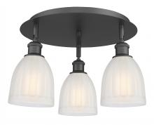 Innovations Lighting 516-3C-BK-G441 - Brookfield - 3 Light - 18 inch - Matte Black - Flush Mount