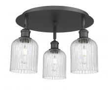 Innovations Lighting 516-3C-BK-G559-5SDY - Bridal Veil - 3 Light - 17 inch - Matte Black - Flush Mount