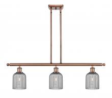 Innovations Lighting 516-3I-AC-G559-5SM - Bridal Veil - 3 Light - 36 inch - Antique Copper - Cord hung - Island Light