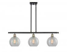 Innovations Lighting 516-3I-BAB-G125-8 - Athens - 3 Light - 36 inch - Black Antique Brass - Cord hung - Island Light