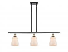 Innovations Lighting 516-3I-BAB-G391 - Ellery - 3 Light - 36 inch - Black Antique Brass - Cord hung - Island Light