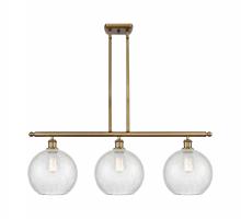 Innovations Lighting 516-3I-BB-G125-10 - Athens - 3 Light - 37 inch - Brushed Brass - Stem Hung - Island Light